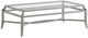 Tommy Bahama® Outdoor Silver Sands Oyster Shell Rectangular Cocktail Table with Glass Top-0