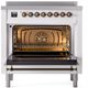 Ilve® Nostalgie II Series 36" Custom RAL Color Pro Style Induction Range-2