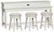 Liberty Furniture Modern Farmhouse 4-Piece Flea Market White/Gray Console Bar Set-0