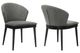 Armen Living Juno 2-Piece Charcoal Dining Side Chairs-3