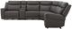 Parker House® Momentum 6-Piece Dark Granite Power Reclining Zero-Gravity Modular Sectional with Power Headrest and Lumbar-3