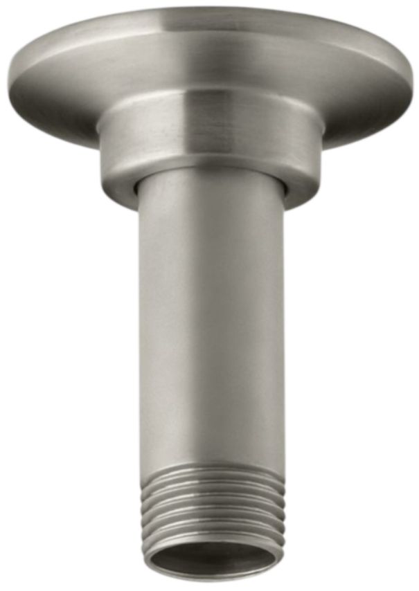 KOHLER® Vibrant Brushed Nickel 3" Ceiling-Mount Single-Function Rainhead Arm and Flange-0