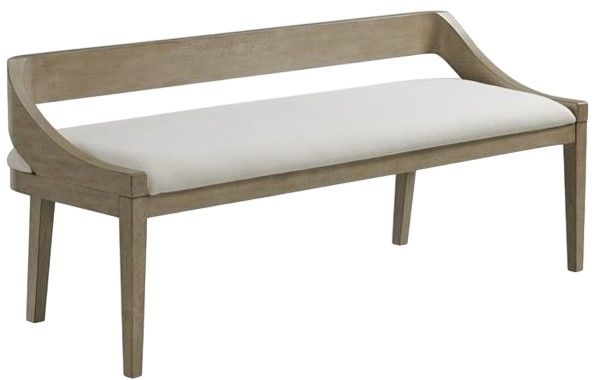 Riverside Furniture Pasadena Casual Taupe/Gray Dining Bench-0