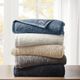 Olliix by Woolrich Twin Navy Burlington Berber Blanket-5