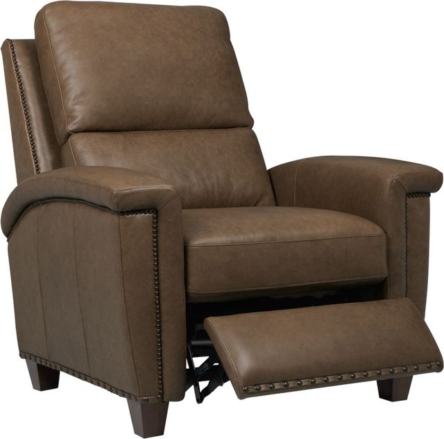 Hooker® Furniture Ready-Made Upholstery Julian Rowe Chocolate Power Recliner with Power Headrest-1