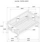 Coaster® Bethany White Twin Daybed with Drop-Down Table-4