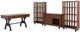 Liberty Furniture Arlington House 4-Piece Cobblestone Brown Office Desk Set-0