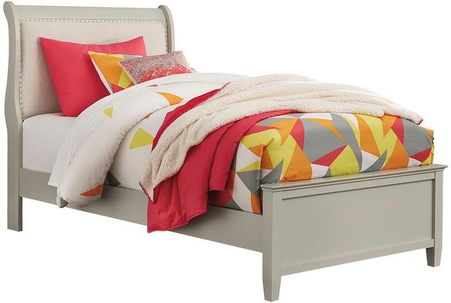 Signature Design by Ashley® Jorstad 6-Piece Gray Twin Sleigh Bed Set-1