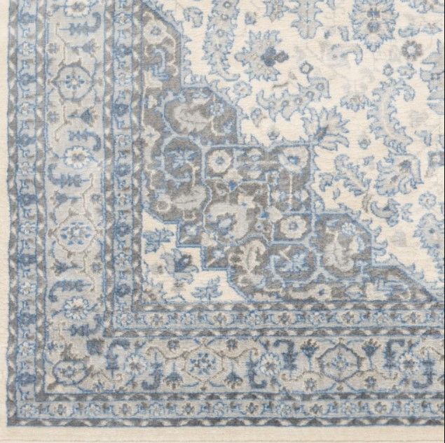 Surya Monaco Denim/Ivory 4'x6' Area Rug-3