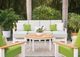 Telescope Casual Customizable Leeward Fabric/Plastic Outdoor 3-Seat Sofa with Rustic Arms-1