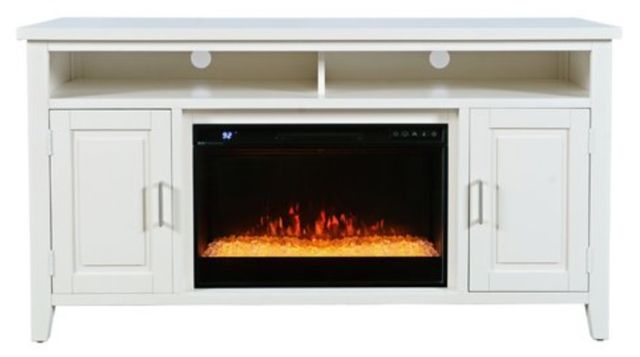 Jofran Inc. Urban Icon White Electric Fireplace Media Console-1
