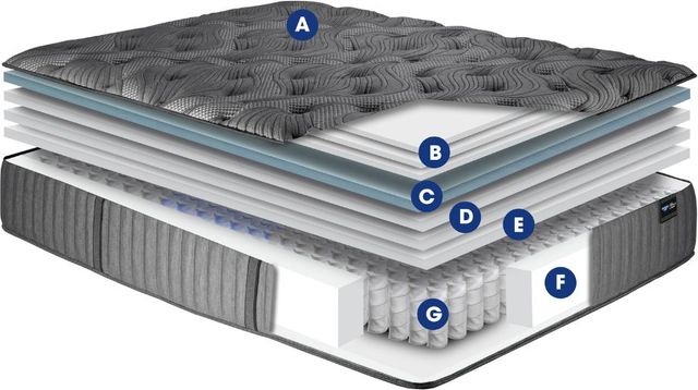 Spring Air® Back Supporter Katrina 16" Hybrid Luxury Firm Tight Top Full Mattress-3