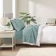 Olliix by Clean Spaces Allergen Barrier Seafoam Queen 300 Thread Count Cotton Sheet Set-2