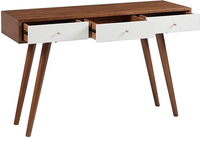 Olliix by Madison Park White/Pecan Rigby Writing Desk-2