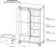 International Furniture Direct Antique Brown Armoire-2