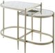 ACME Furniture Zaba Glass Top Nesting Table with Champagne Base-0