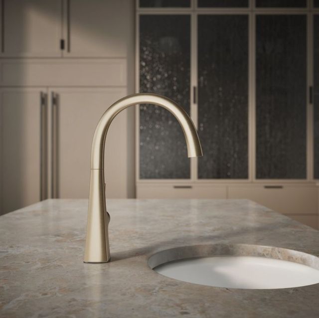KOHLER® Graze® Vibrant Brushed Bronze Single-Handle Bar Sink Faucet-4