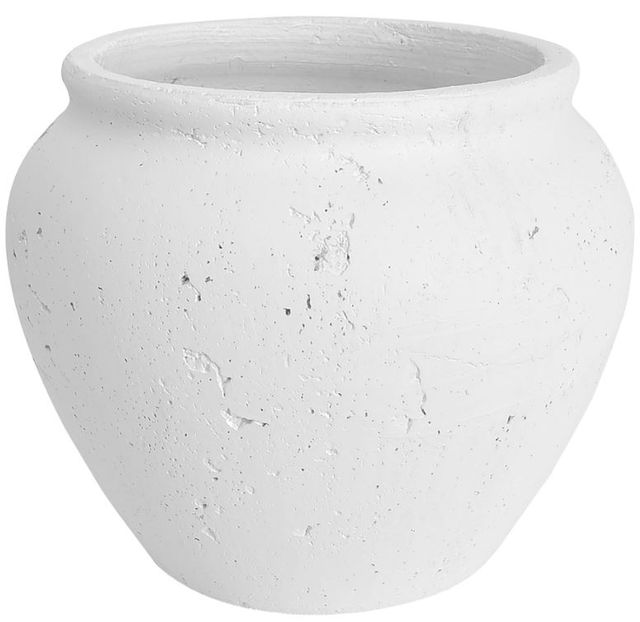 Moe's Home Collection Nisso Antique White 10" Decorative Vessel-0