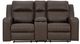 Signature Design by Ashley® Lavenhorne Umber Manual Reclining Loveseat with Console-2
