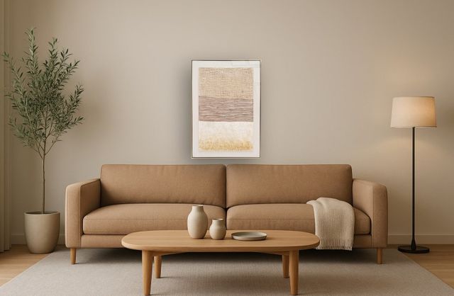 Classy Living Organic Desert Gold Luxe Texture Wall Art-1