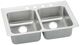 Elkay Lustertone® Classic Lustrous Satin Stainless Steel 33" x 21" x 7" 2-Hole Equal Double Bowl Drop-in ADA Sink with Quick-clip-0