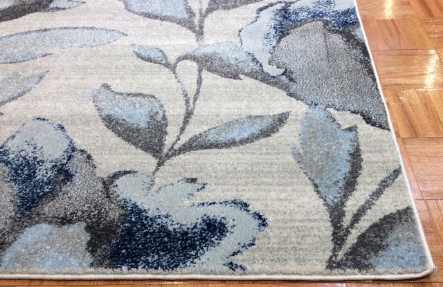 KAS Rugs Stella Grey/Blue Amira 5'x8' Rug-1