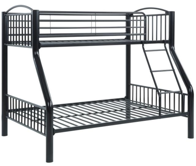 Mazin Furniture Beckett Black Twin Over Full Bunk Bed-3