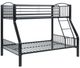 Mazin Furniture Beckett Black Twin Over Full Bunk Bed-3