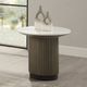ACME Furniture Clayten White End Table with Light Oak Base-1