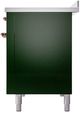 Ilve® Nostalgie II Noblesse 48'' Emerald Green Pro Style Induction Range with Copper Trim-3