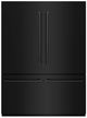 ZLINE 60" 32.2 Cu. Ft. Black Stainless Steel Built-In French Door Refrigerator with Graphite Gray Interior-0