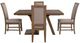 Powell® Cadeau 5-Piece Beige/Walnut Dining Set-3