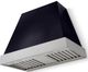 La Cornue CornuFé Euclid 36" Matte Black Wall Mounted Range Hood with Satin Chrome Trim-0