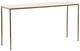 Dovetail Furniture Perujia Antique Brass/White Marble Console Table-0
