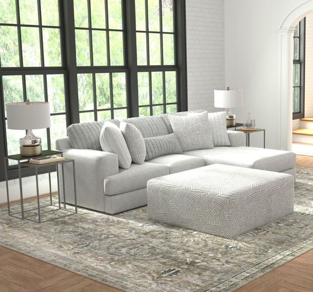 Jackson Furniture Logan 3-Piece Gray Right Side Facing Chaise Sectional-5