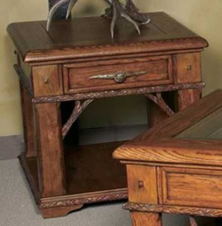 Marshfield Furniture Brown Whitetail Ridge End Table-0