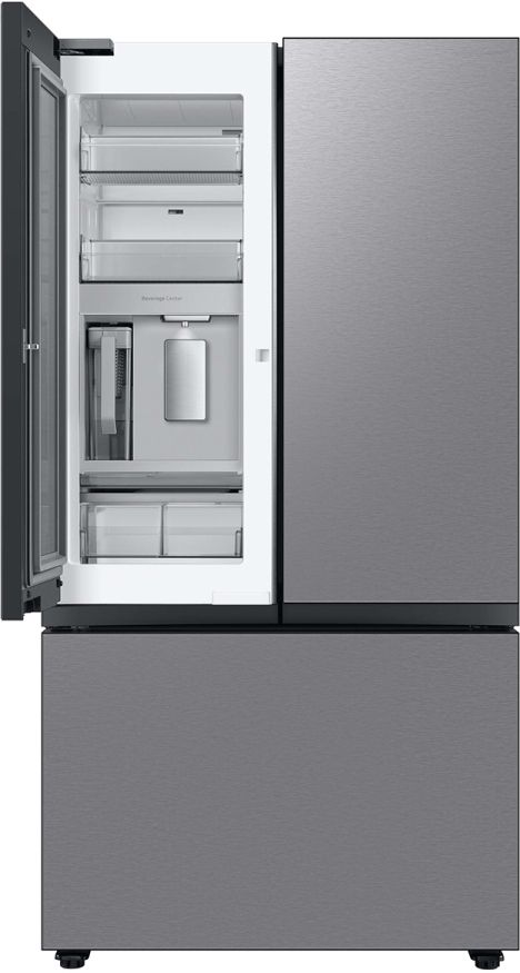 Samsung Bespoke 36 in. 30.0 Cu. Ft. Stainless Steel 3-Door French Door Refrigerator with Beverage Center™-2