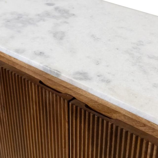 StyleCraft Natural Cedar Racetrack Sideboard-2