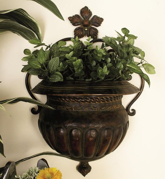 Deco Marche Brown 12" Planter-4