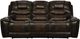 Corinthian Furniture Mcgregor Brown/Tobacco Manual Reclining Sofa with Dropdown Table-0