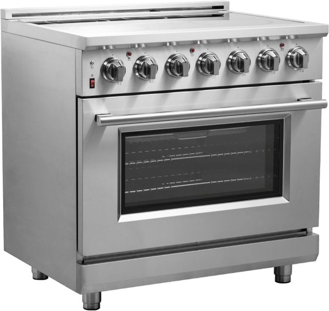 FORNO® Massimo 36" Stainless Steel Pro Style Electric Range-2