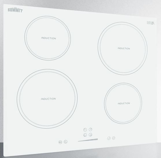 Summit® 24" White Induction Cooktop-1