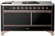 Ilve® Majestic III 60" Glossy Black Pro Style Dual Fuel Natural Gas Range with Griddle and Copper Trim-0