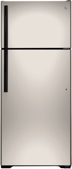 GE® 28 in. 17.5 Cu. Ft. Silver Top Freezer Refrigerator