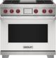 Wolf® 36" White Pro Style Dual Fuel Range-0