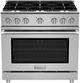 BlueStar Platinum X8 36" Stainless Steel Pro-Style Gas Range with Custom Plated Trim-0