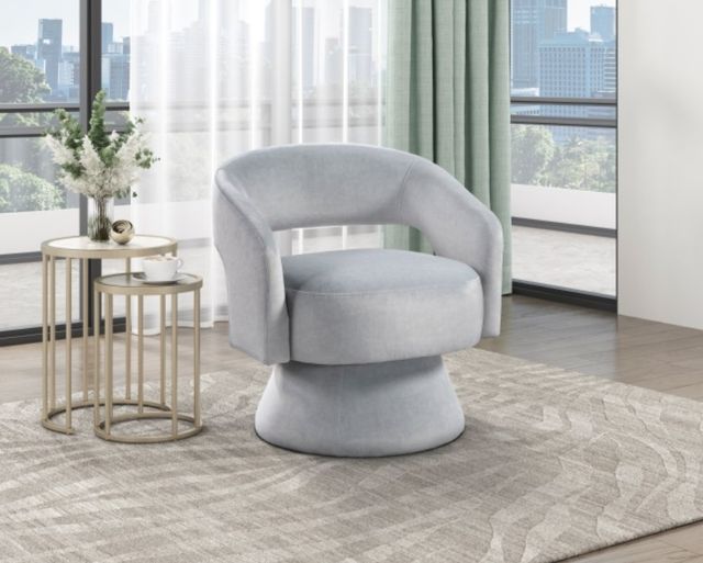 Homelegance® Lavon Gray Swivel Chair-1