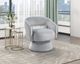 Homelegance® Lavon Gray Swivel Chair-1