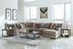 Jackson Furniture Kingston 3-Piece Pewter U-Shape Sectional-5