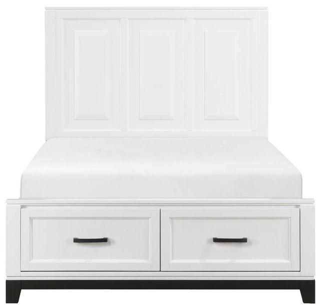 Homelegance® Garretson White Full Platform Storage Bed-2
